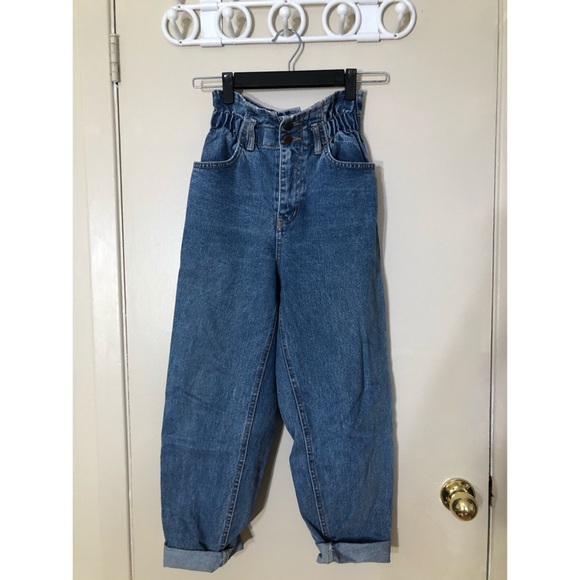 Oak + Fort Paper bag Jeans - Picture 1 of 5